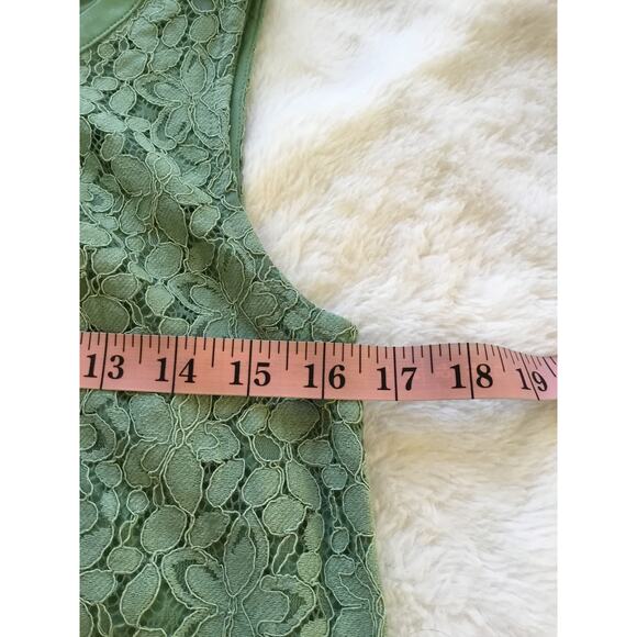 LALU Green Lace Button-Back Mini Dress - Picture 10 of 13